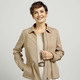 Blazer - Blazer mit Umlegekragen – Farbe BEIGE – Ansicht 3 Blazer - Blazer mit Umlegekragen, in Größe 038 bis 052, in Farbe BEIGE – Farbe BEIGE – Ansicht 3