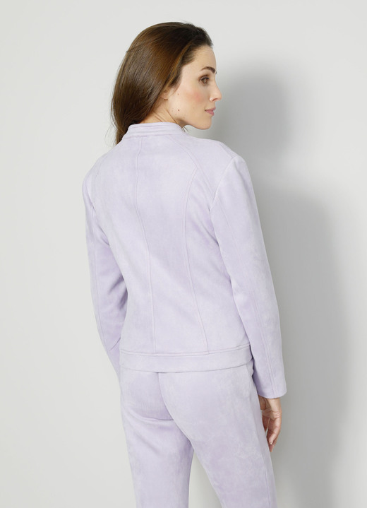 Lederimitatjacken - Blazer mit weichem Griff Ansicht 4 Lederimitatjacken - Blazer mit weichem Griff, in Größe 038 bis 052, in Farbe FLIEDER Ansicht 4