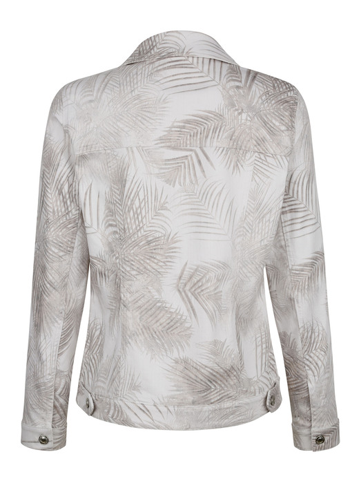 - Jeansblazer mit tonigem Blätterdruck, in Größe 038 bis 052, in Farbe BEIGE-BRAUN Ansicht 6
