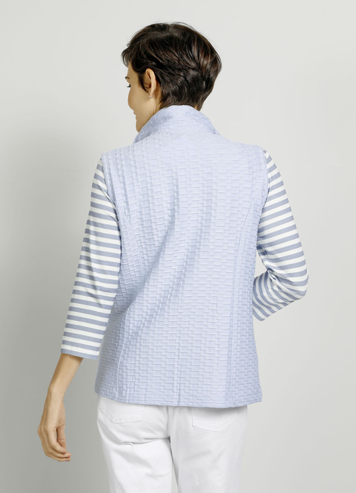 Shirts - Shirtweste mit Stehkragen Ansicht 4 Shirts - Shirtweste mit Stehkragen, in Farbe HELLBLAU Ansicht 4