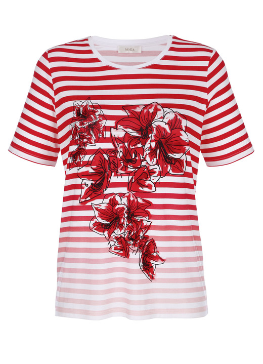 Shirts - Shirt mit platziertem Druckmotiv Ansicht 3 Shirts - Shirt mit platziertem Druckmotiv, in Größe 038 bis 052, in Farbe ROT-SCHWARZ-WEISS Ansicht 3