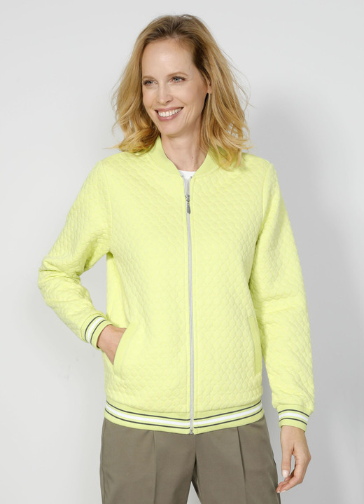 Shirts - Shirtjacke mit Collegekragen, in Größe 038 bis 046, in Farbe LIMETTE Ansicht 4