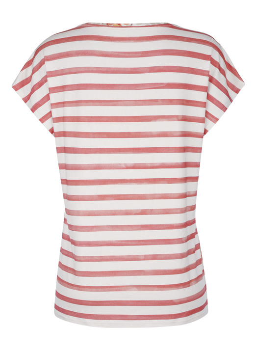 Kurzarm - Shirt mit farbenfrohem Mustermix, in Größe 038 bis 050, in Farbe ROT-ECRU Ansicht 6