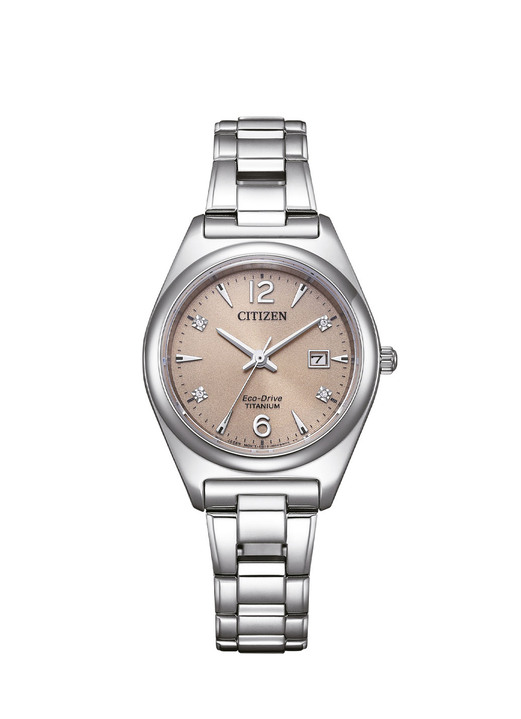 Stahlband / Metallband - Citizen EW2601-81Z Solar-Damenuhr Ansicht 2 Stahlband / Metallband - Citizen EW2601-81Z Solar-Damenuhr, in Farbe  Ansicht 2