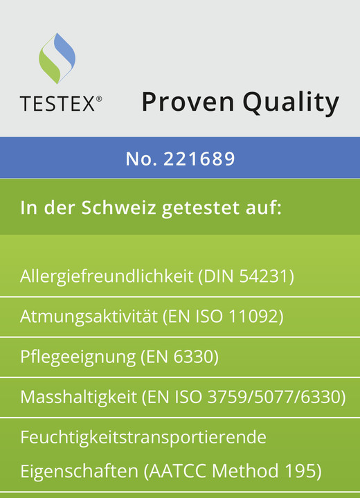 Bettwaren - Erstklassige Daunendecken-„Sonderserie blau & creme“ aus dem Schwarzwald, in Größe 103 (Decke, 135/200 cm) bis 403 (4-teiliges Sparset), in Farbe BLAU, in Ausführung Sommer Ansicht 2