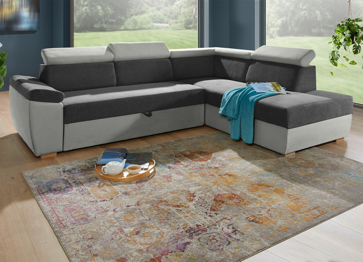 Polsterecken - Polsterecke mit Bettfunktion, in Farbe ANTHRAZIT-GRAU Ansicht 1