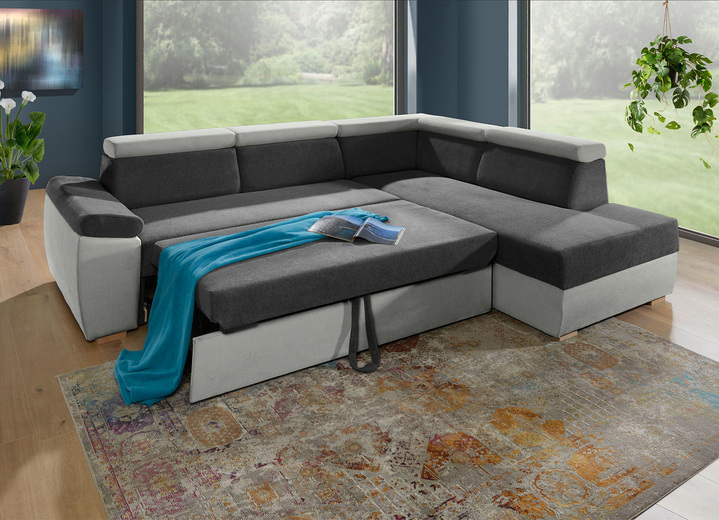 Polsterecken - Polsterecke mit Bettfunktion, in Farbe ANTHRAZIT-GRAU Ansicht 3