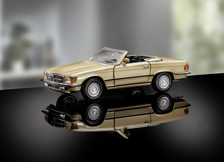 Sammlermodelle - Mercedes 450SL ‘77, in Farbe GOLD Ansicht 2