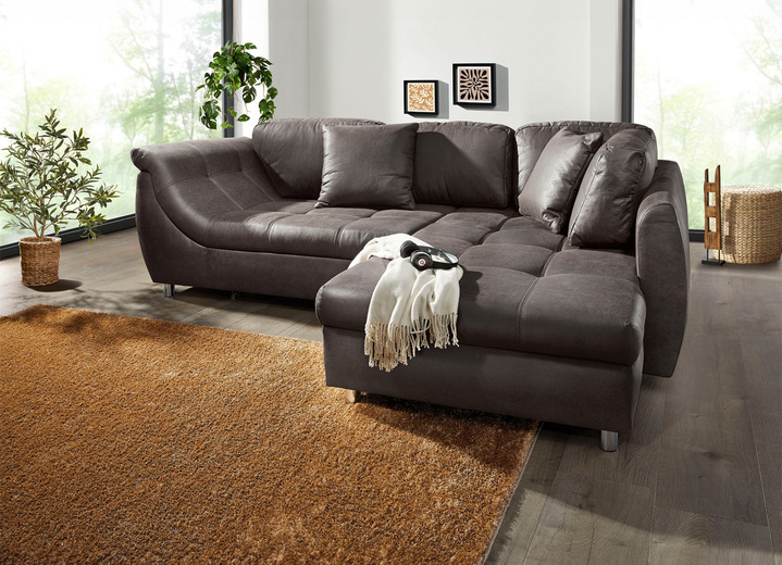 Polsterecken - Polsterecke mit Bettfunktion, in Farbe BRAUN Ansicht 5