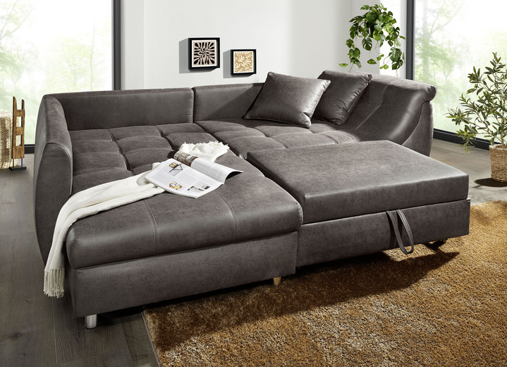 Polsterecken - Polsterecke mit Bettfunktion, in Farbe BRAUN Ansicht 8