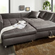 Polsterecken - Polsterecke mit Bettfunktion, in Farbe BRAUN – Farbe ANTHRAZIT – Ansicht 4