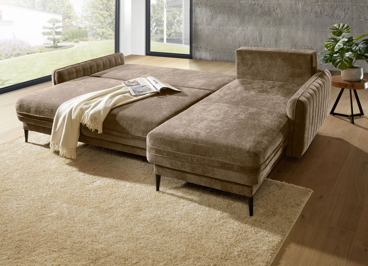 Polsterecken - Polsterecke mit Bettfunktion und Bettkasten, in Farbe TERRA Ansicht 6