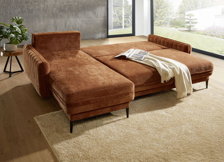 Polsterecken - Polsterecke mit Bettfunktion und Bettkasten, in Farbe TERRA Ansicht 2