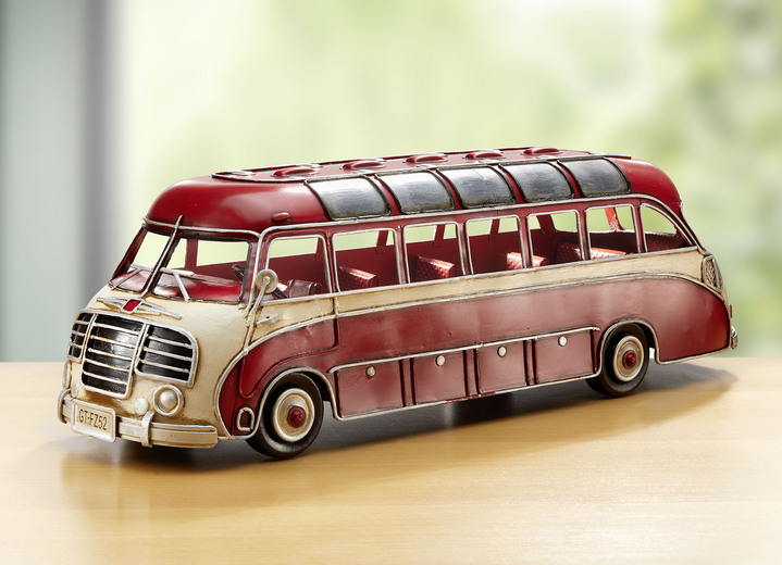 Sammlermodelle - Nostalgischer Setra-Bus der 1950er-Jahre, in Farbe ROT-WEISS Ansicht 2