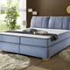 Boxspringbetten - Boxspringbett mit Topper, in Farbe BLAU – Farbe BLAU – Ansicht 3