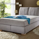 Boxspringbetten - Boxspringbett mit Topper, in Farbe BLAU – Farbe GRAU – Ansicht 2