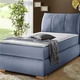 Boxspringbetten - Boxspringbett mit Topper, in Farbe BLAU