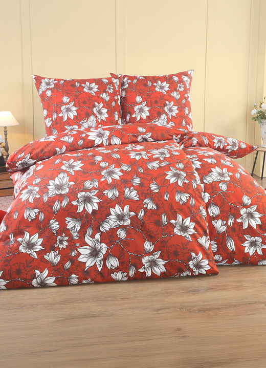 Bettwäschegarnituren - Bettwäsche-Garnitur in Renforcé-Qualität, in Größe 111 (40/80 cm + 135/200 cm) bis 115 (80/80 cm + 155/220 cm), in Farbe BEIGE Ansicht 3