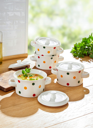 Töpfe & Pfannen - Schlemmertöpfchen, 4-teilig, in Farbe KUNTERBUNT