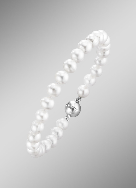 Armbänder - Armband mit Süßwasser-Zuchtperlen, in Farbe  Ansicht 1