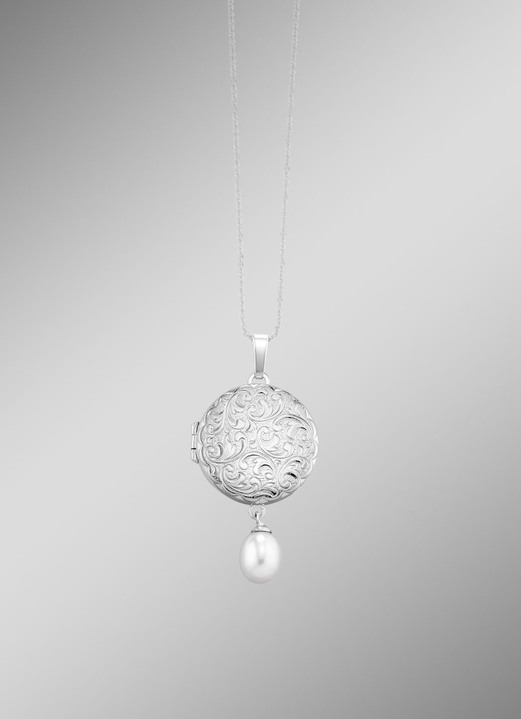 Anhänger - Medaillon aus Silber, in Farbe  Ansicht 1
