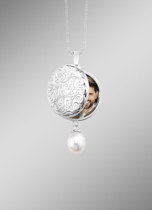 Anhänger - Medaillon aus Silber, in Farbe  Ansicht 2