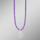 Halsketten - Halskette aus echten Amethyststeinen , in Farbe  – Ansicht 1