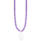 Halsketten - Halskette aus echten Amethyststeinen , in Farbe  – Ansicht 2