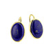 Ohrschmuck - Vergoldete Ohrringe mit Lapislazuli, in Farbe  – Ansicht 2