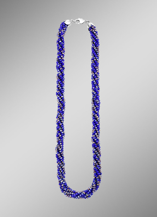 Schmucksets - Schmuck-Set mit blauen Kristallen, 2-teilig, in Farbe  Ansicht 2