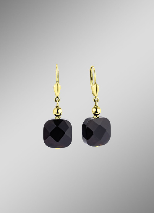 Ohrschmuck - Ohrringe mit echtem Achat, in Farbe  Ansicht 1
