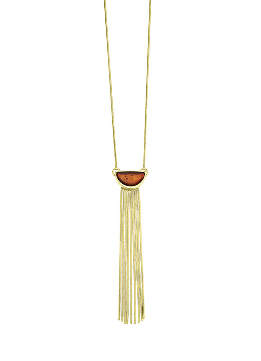 Halsketten - Halskette mit Bernstein, in Farbe  Ansicht 2