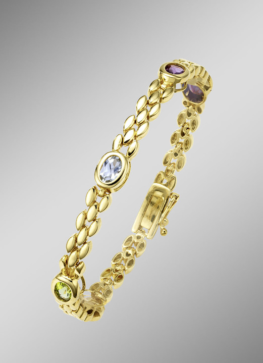 Armbänder - Elegantes Armband mit echten Edelsteinen, in Farbe  Ansicht 1