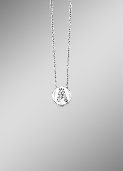 Anhänger - Buchstaben-Anhänger mit Ankerkette, in Größe 001 bis 026, in Farbe , in Ausführung Buchstabe i Ansicht 3