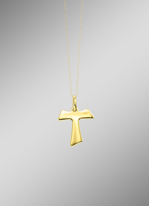 Anhänger - Eleganz in jeder Hinsicht: Der Kreuz-Tau-Anhänger, in Farbe  Ansicht 1