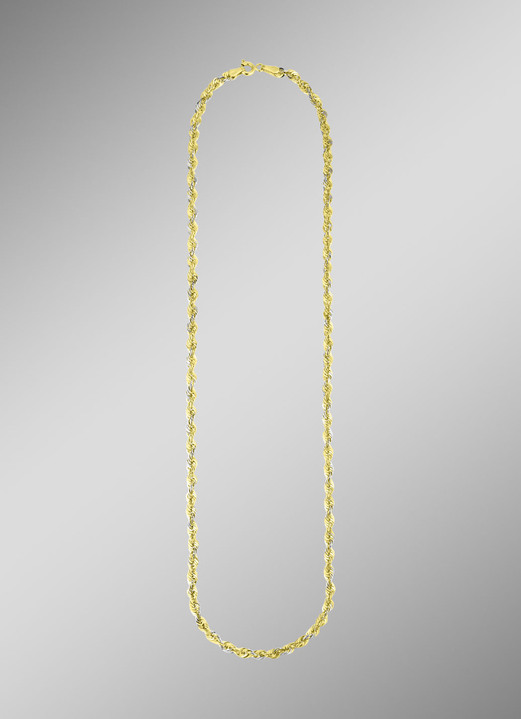 Halsketten - Stilvolle Kordelketten-Garnitur aus Gold 585/- fein, in Farbe , in Ausführung Halskette Ansicht 1