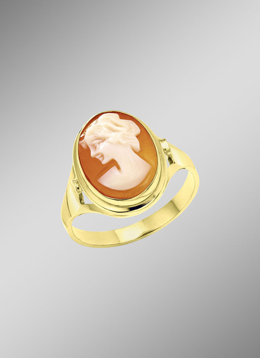 Ringe - Wundervolle Damenring mit Muschelgemme, in Größe 160 bis 220, in Farbe  Ansicht 1