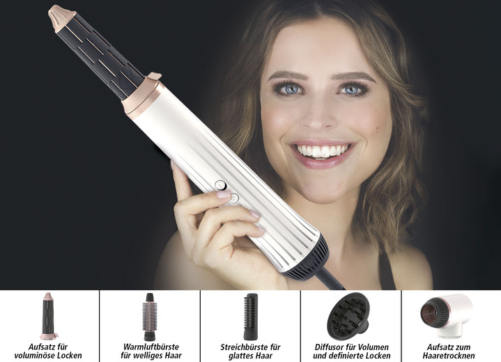 Haartrockner - My Beauty Styler für Ihren neuen Look – wie frisch vom Friseur, in Farbe WEISS-ROSÉGOLD Ansicht 1