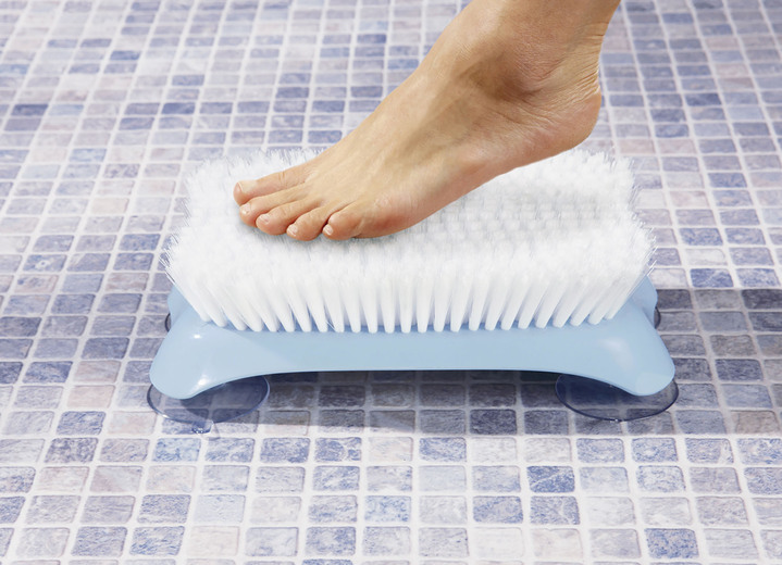 Badhilfen - Wandbürste mit 4 starken Saugnäpfen, in Farbe BLAU Ansicht 2