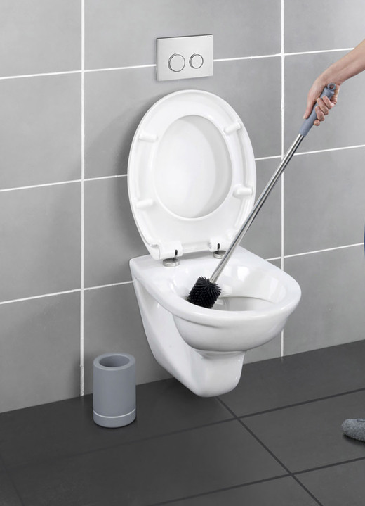 Badhilfen - Extra lange WC-Bürste, in Farbe SILBER-GRAU-SCHWARZ Ansicht 1