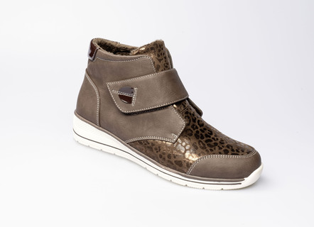 Komfort-Stiefelette im angesagten Leo-Look