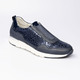 Slipper & Schnürschuhe - Modischer Stretch-Sneaker im Leo-Look – Farbe BLAU – Ansicht 1 Slipper & Schnürschuhe - Modischer Stretch-Sneaker im Leo-Look, in Größe 036 bis 042, in Farbe BLAU – Farbe BLAU – Ansicht 1