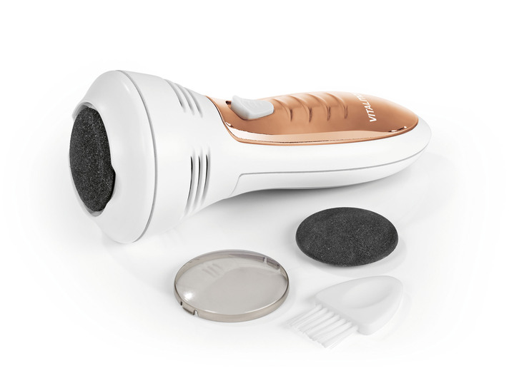 Maniküre & Pediküre - VITALmaxx Hornhautentferner mit Saugfunktion Ansicht 2 Maniküre & Pediküre - VITALmaxx Hornhautentferner mit Saugfunktion, in Farbe WEISS-ROSÉGOLD Ansicht 2