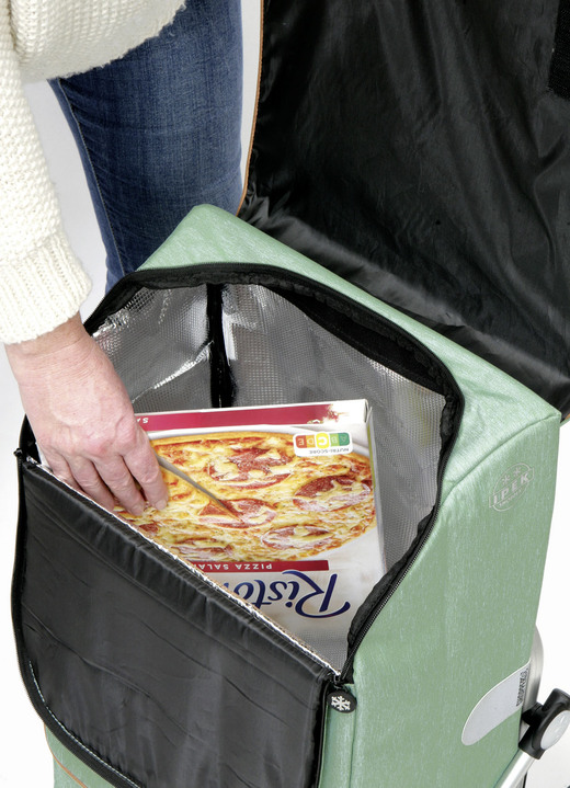 Einkaufstrolleys - Einkaufsroller aus hochwertigem Aluminium, in Farbe SCHWARZ Ansicht 3