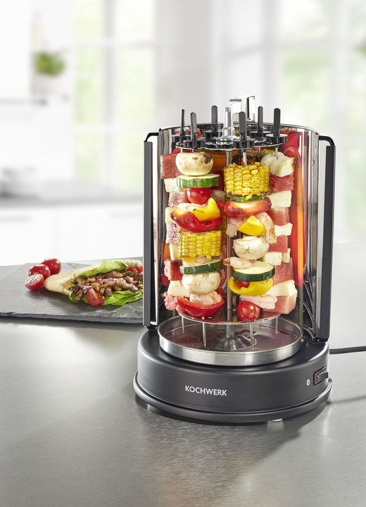 - Multigrill für bis zu 2 kg Fleisch, in Farbe SCHWARZ Ansicht 3