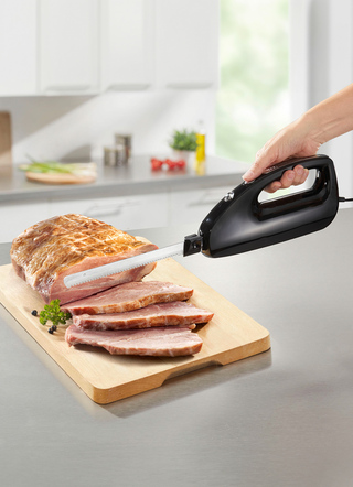 Küchengeräte - Elektromesser aus hochwertigem Edelstahl, in Farbe SCHWARZ – Farbe SCHWARZ – Ansicht 