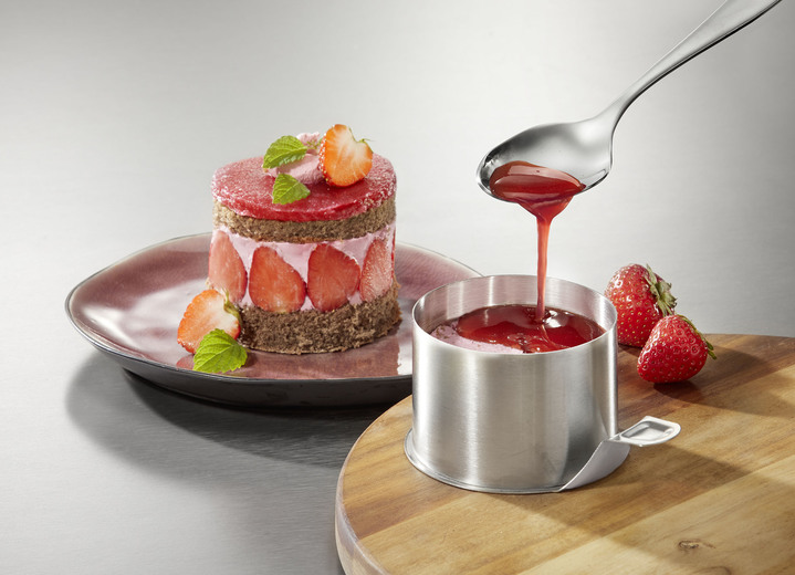 Haushaltshelfer - Stoneline Dessert- und Servierringe aus rostfreiem Edelstahl, in Farbe GRAU, in Ausführung Rund Ansicht 1