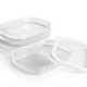 - Frischhaltedosen-Set, 4-teilig, mit gewelltem Boden, in Farbe TRANSPARENT – Farbe TRANSPARENT – Ansicht 3