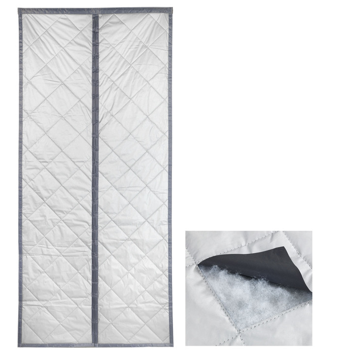 Raumklima - Ganzjahres-Magnetvorhang 2-in-1mit Kälte- und Hitzeschutz, in Farbe GRAU Ansicht 4