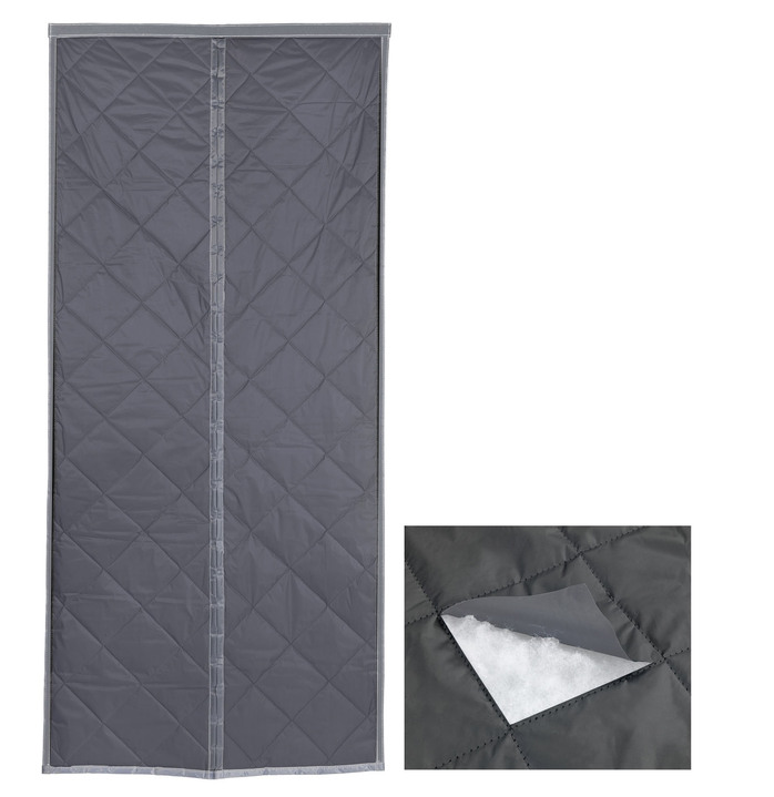 Raumklima - Ganzjahres-Magnetvorhang 2-in-1mit Kälte- und Hitzeschutz, in Farbe GRAU Ansicht 3